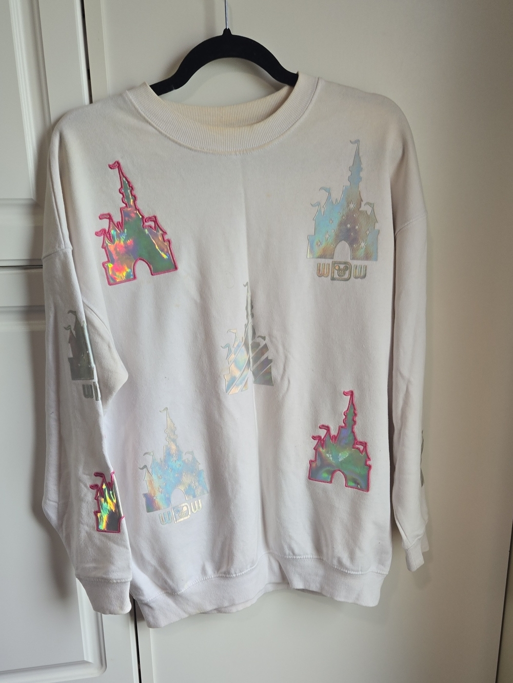 White WDW Castle Graphic Sweatshirt